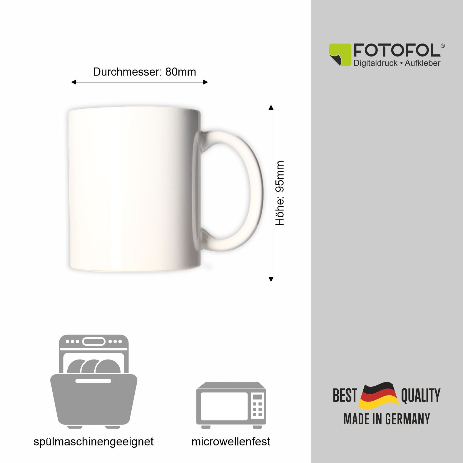Personalisierte Tasse - Mama du bist die Beste mit Foto - FOTOFOL