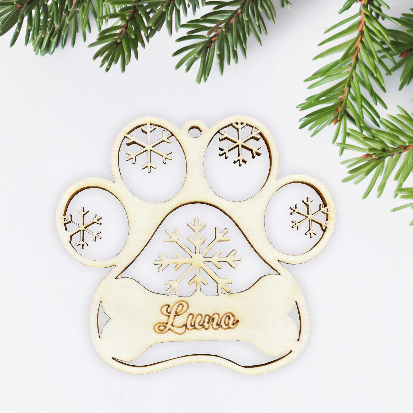 FOTOFOL Personalisierte Weihnachtskugeln aus Holz | Christbaumkugeln mit Namen | Schmücken Sie Ihren Baum mit bezaubernden Weihnachtskugeln aus Holz | Gestalte deine personalisierten Weihnachtskugeln ganz einfach selbst und schaffe so eine bleibende Erinnerung