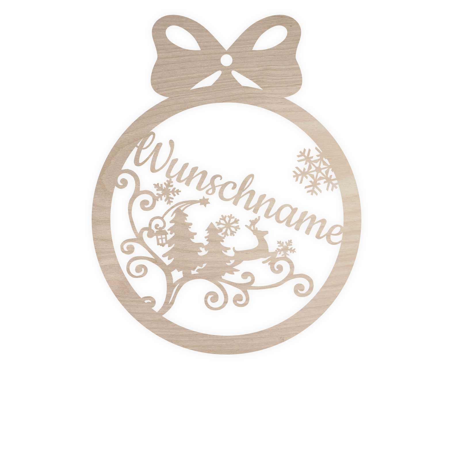 FOTOFOL Personalisierte Weihnachtskugeln aus Holz | Christbaumkugeln mit Namen | Schmücken Sie Ihren Baum mit bezaubernden Weihnachtskugeln aus Holz | Gestalte deine personalisierten Weihnachtskugeln ganz einfach selbst und schaffe so eine bleibende Erinnerung