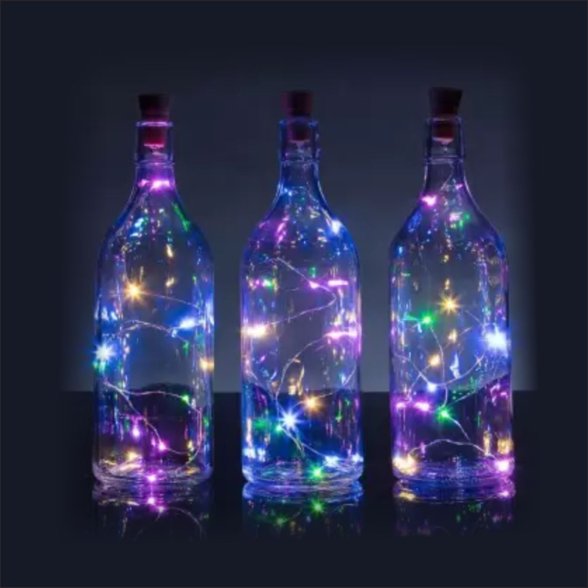 Geschenkset Flaschensack, Schneemann Schmilzknete, Flaschenlichterkette - FOTOFOL