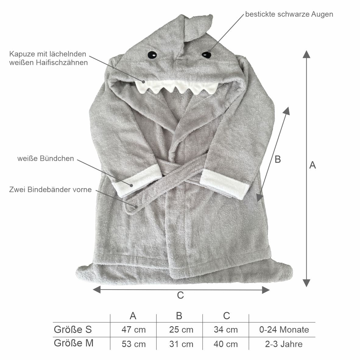 Personalisierter Kinder Bademäntel | Baby Bademantel mit Kapuze - FOTOFOL