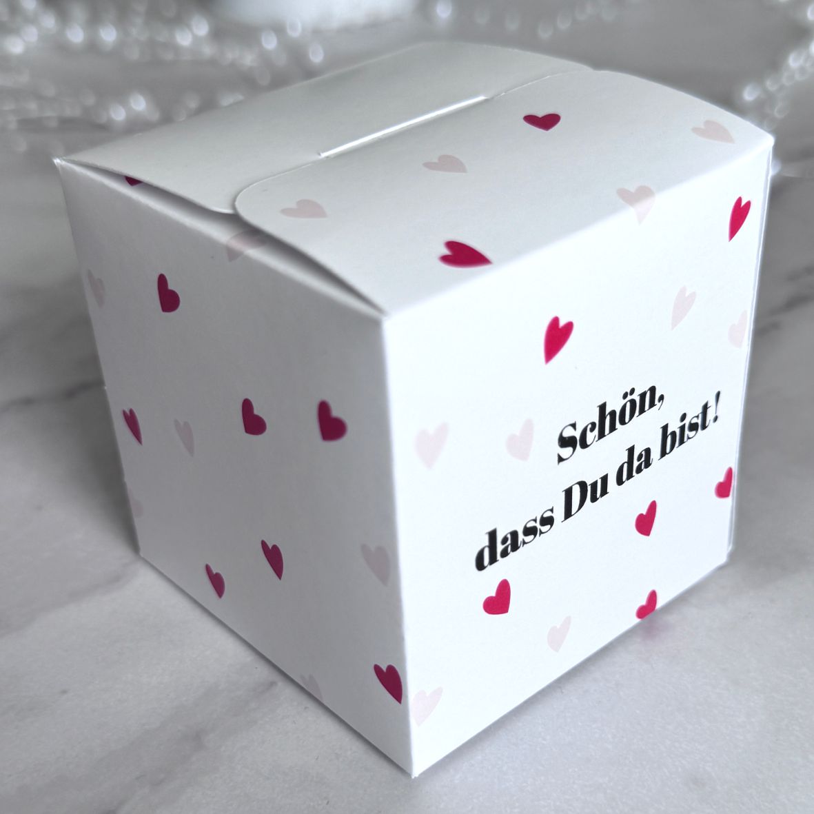 Geschenkbox personalisiert - Herze - FOTOFOL