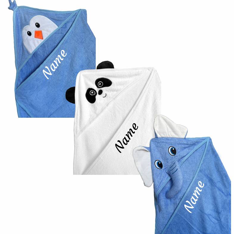 Fotofol-Kapuzenhandtuch Baby 90x90 cm aus 100% Bambus – Extra Weiches & Saugfähiges Babyhandtuch mit Kapuze – Baby Badetuch Geschenk für Geburt, Taufe oder Babyparty