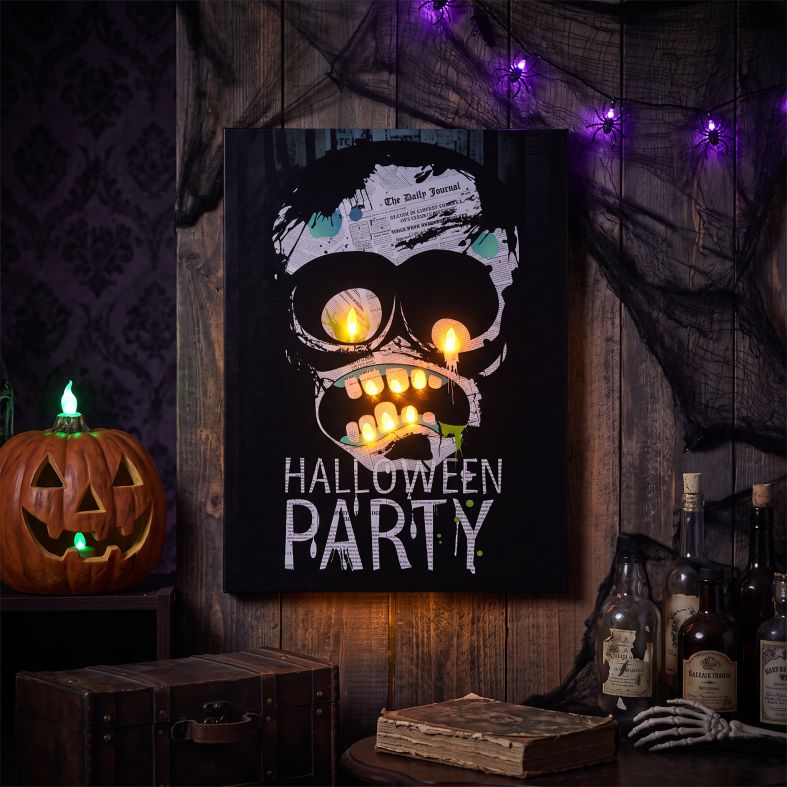 LED-Bild zu Halloween – Totenkopf