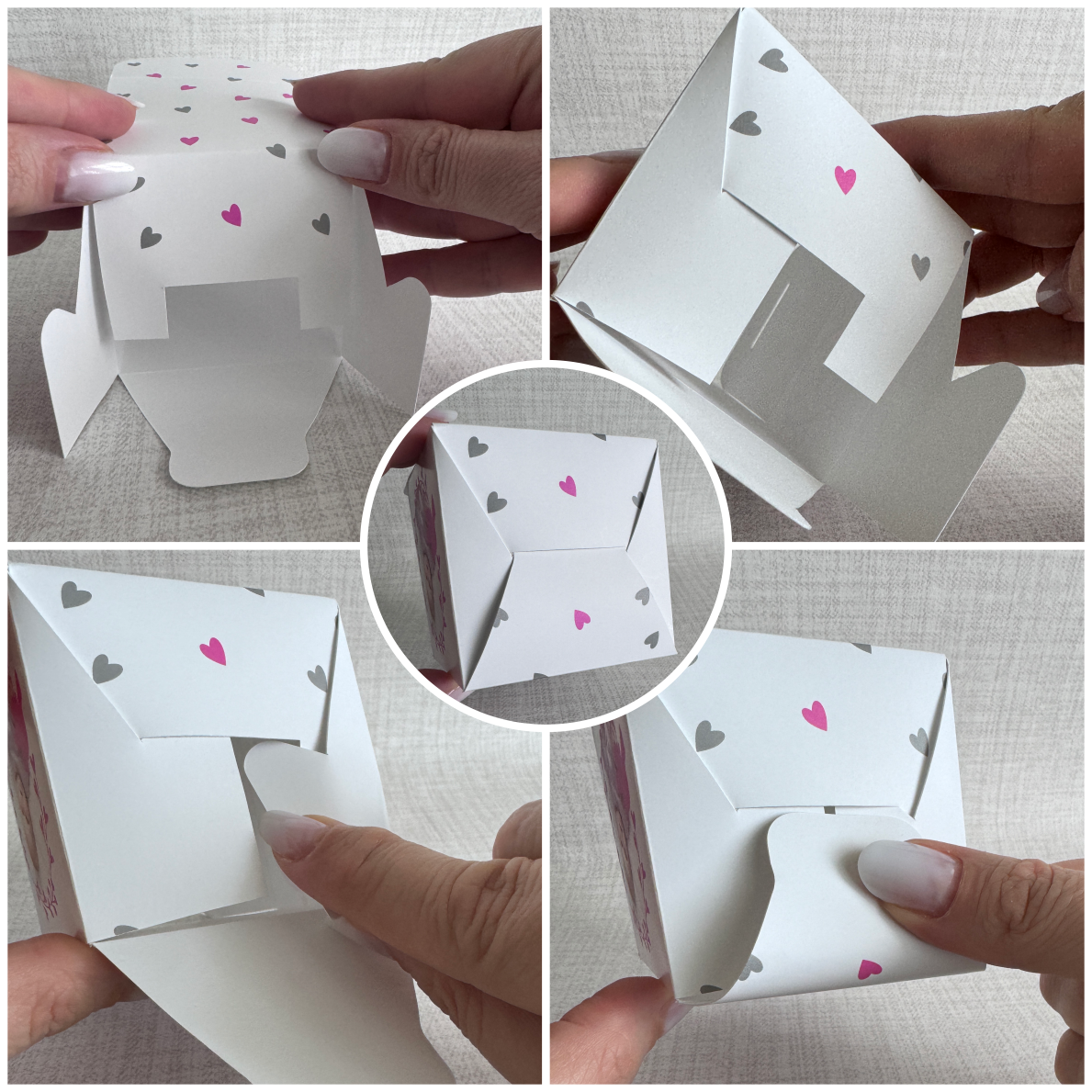 Geschenkbox personalisiert - Herze - FOTOFOL