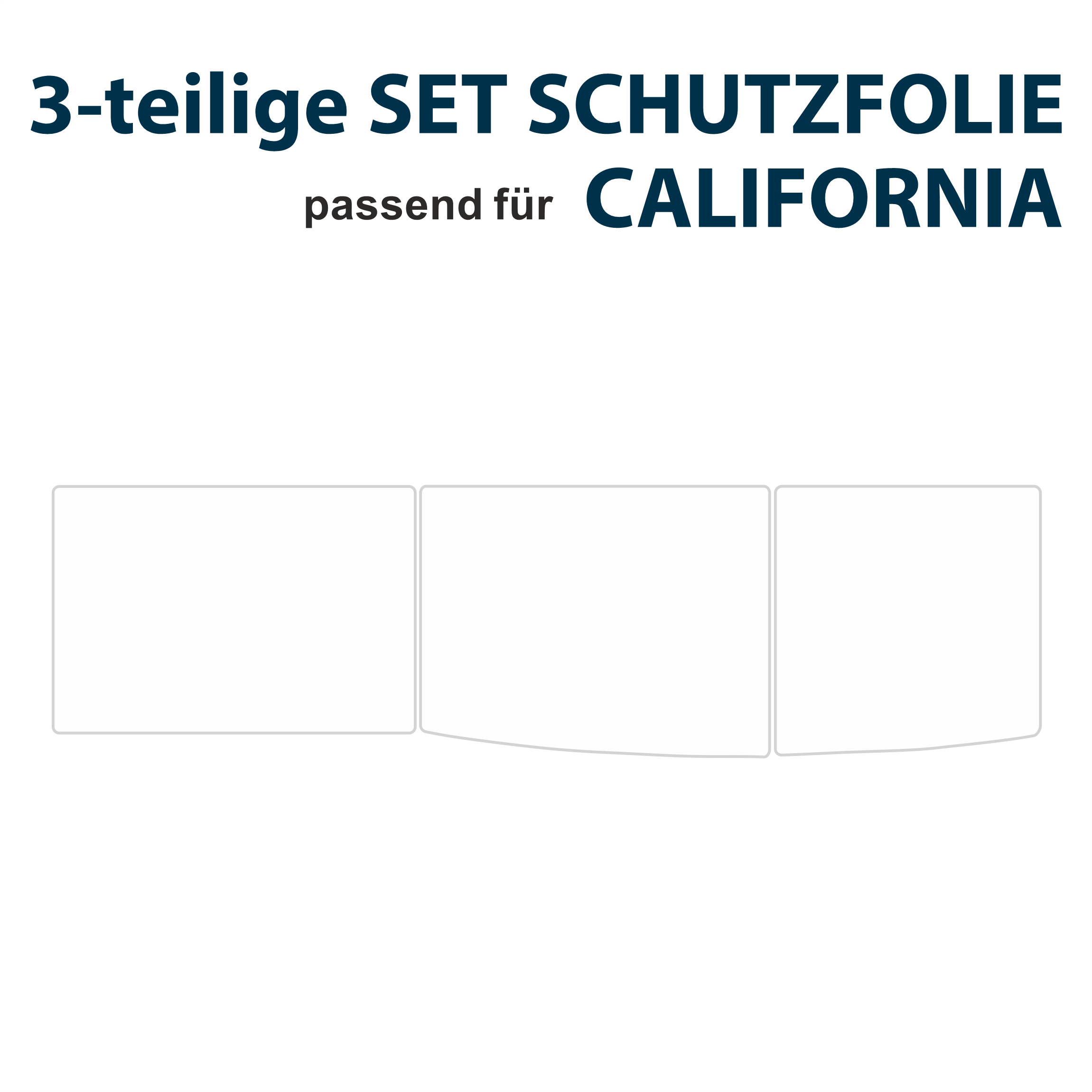 Schutzfolien Auto-Set, passend für VW T6.1 oder T6 California - Schutz für Glass-Abdeckung vom Kühlschrank, Kochfeld, Spülbecken mit verschiedenen Motiven - FOTOFOL