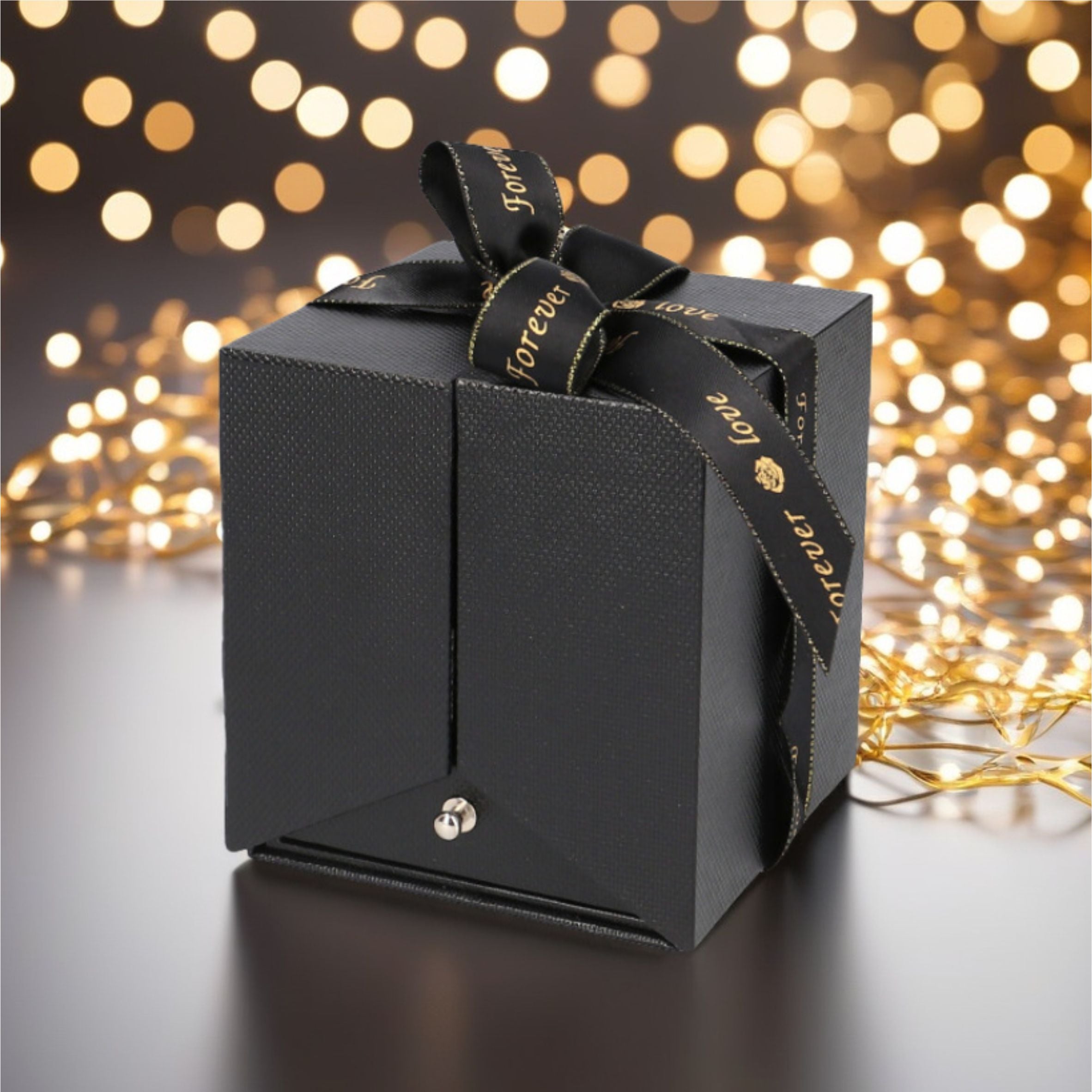 Personalisierte Rosenbox - Rose im Schmuckschatulle - FOTOFOL