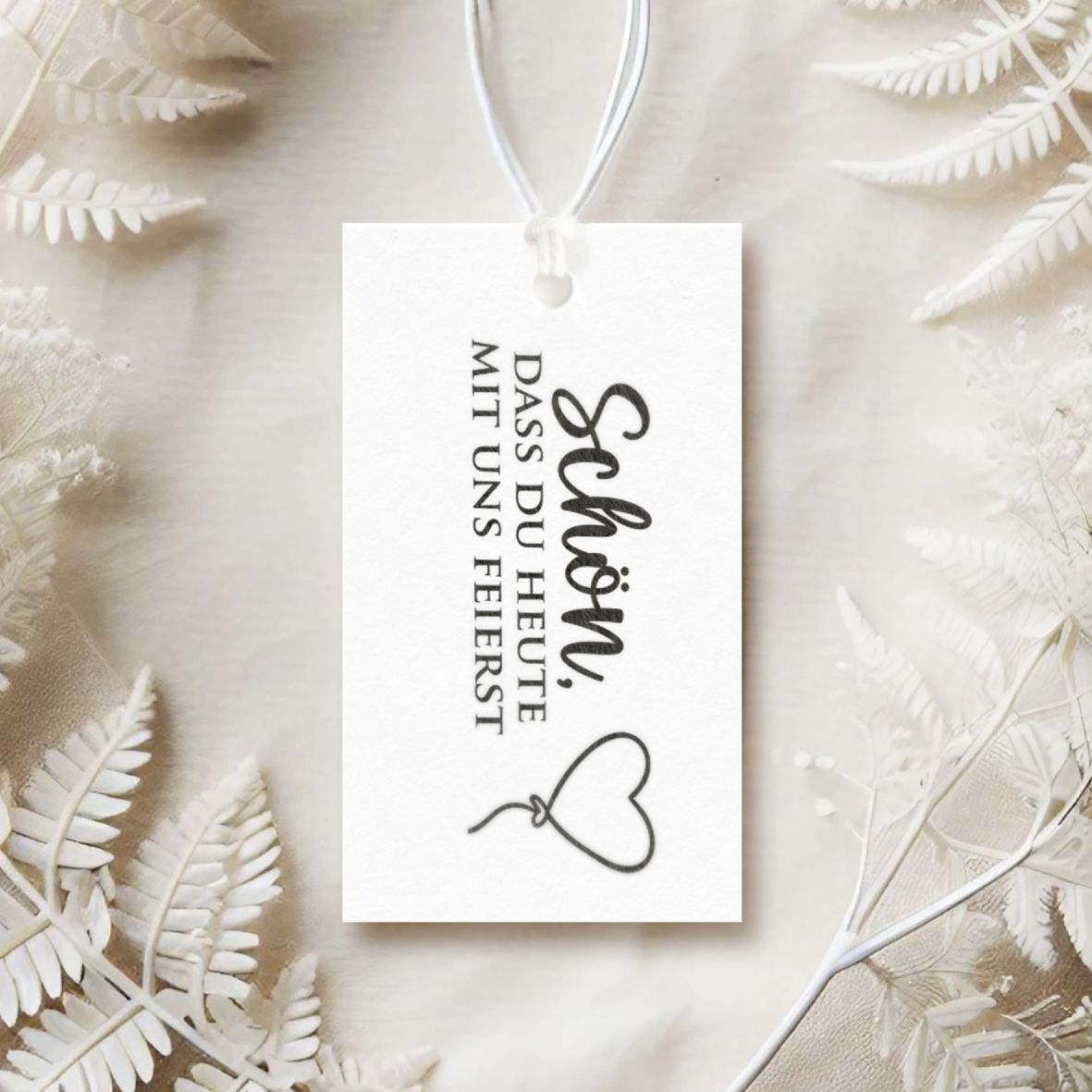 Selbstfärbender Stempel - Schön dass du heute mit uns feierst - FOTOFOL