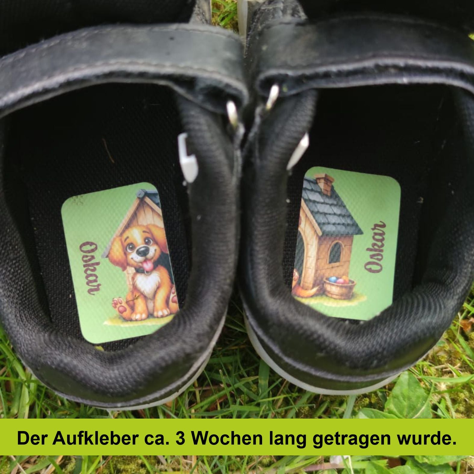 Namensaufkleber Set für Schuhe - individuell personalisierte Etiketten mit Wunschname - FOTOFOL