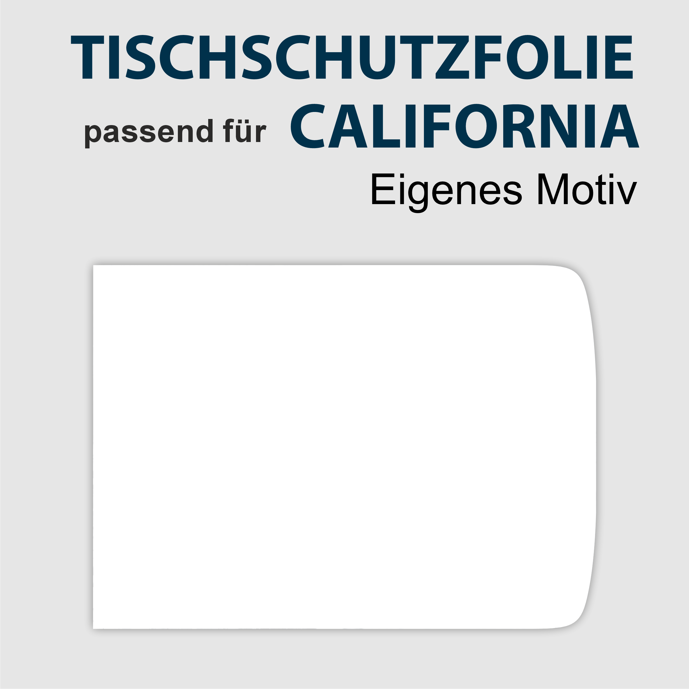 Tischschutzfolie für VW T6.1 California - Tischschutz Innenraum