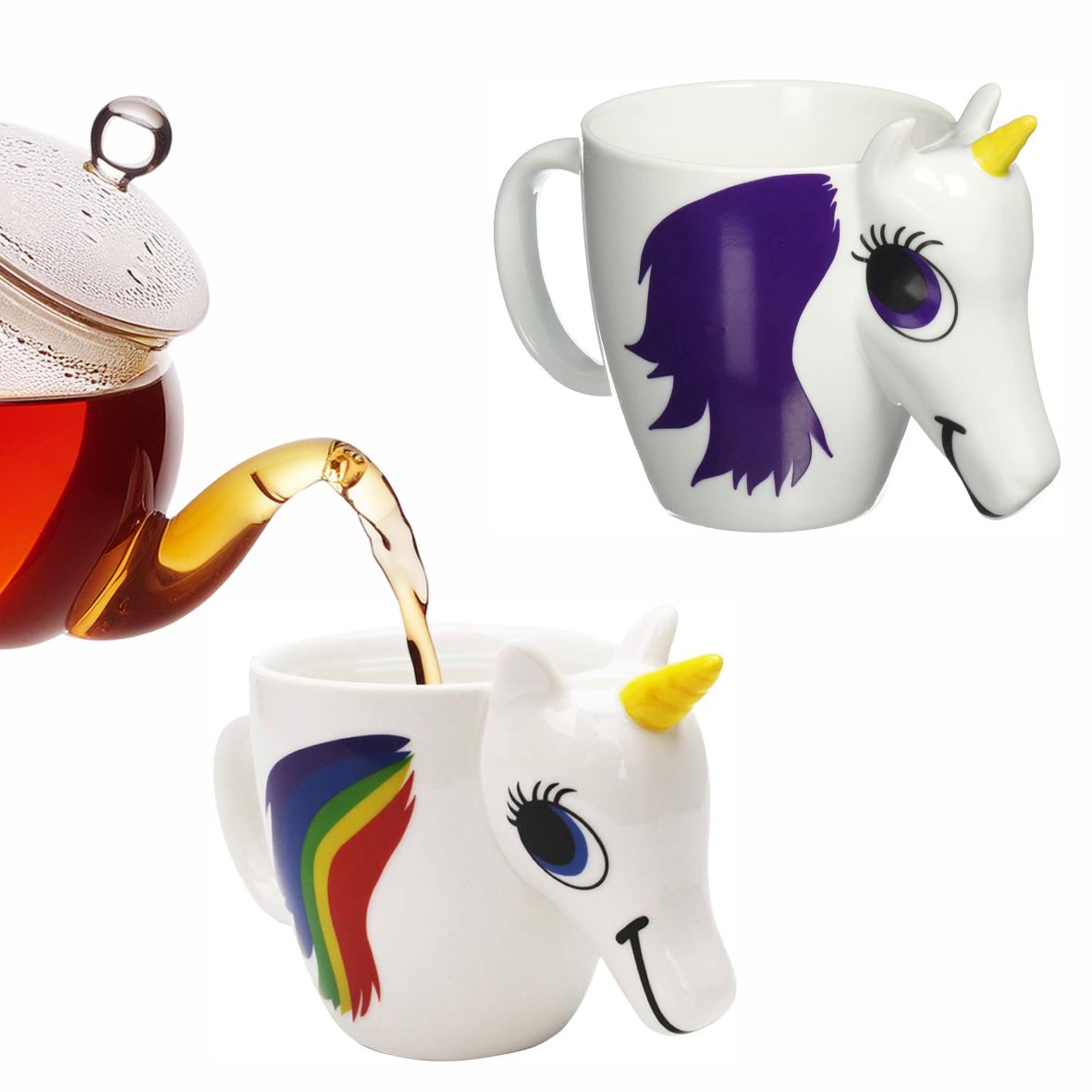 Einhorn-Zaubertasse mit Farbwechsel - FOTOFOL