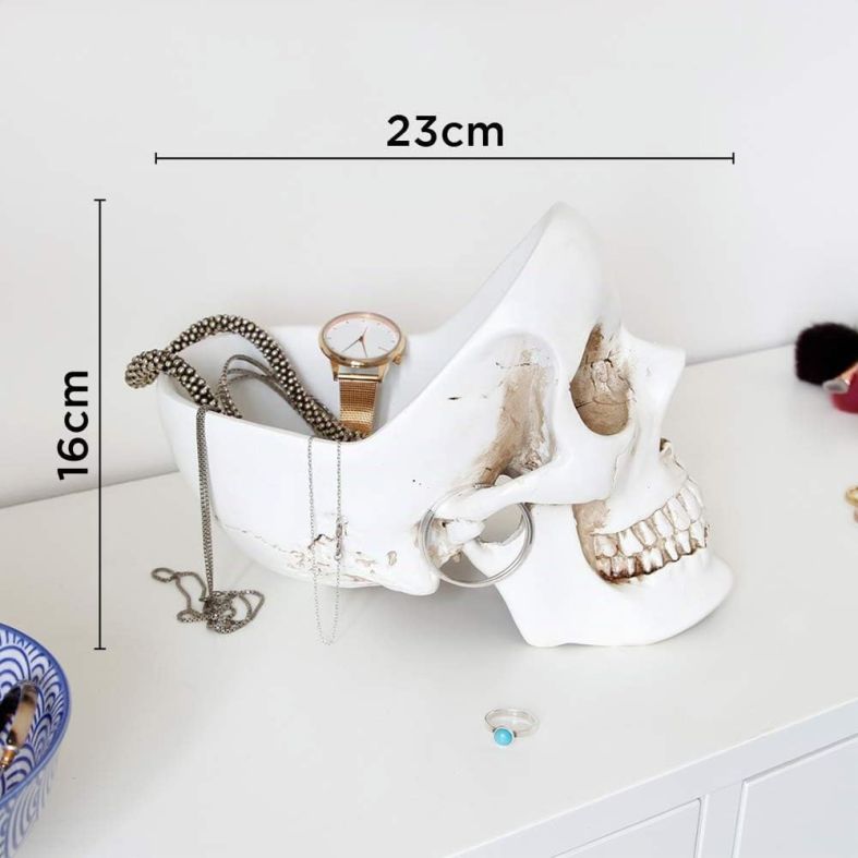 Suck UK | Totenkopf-Schale, Aufbewahrungsbehälter für Accessoires
