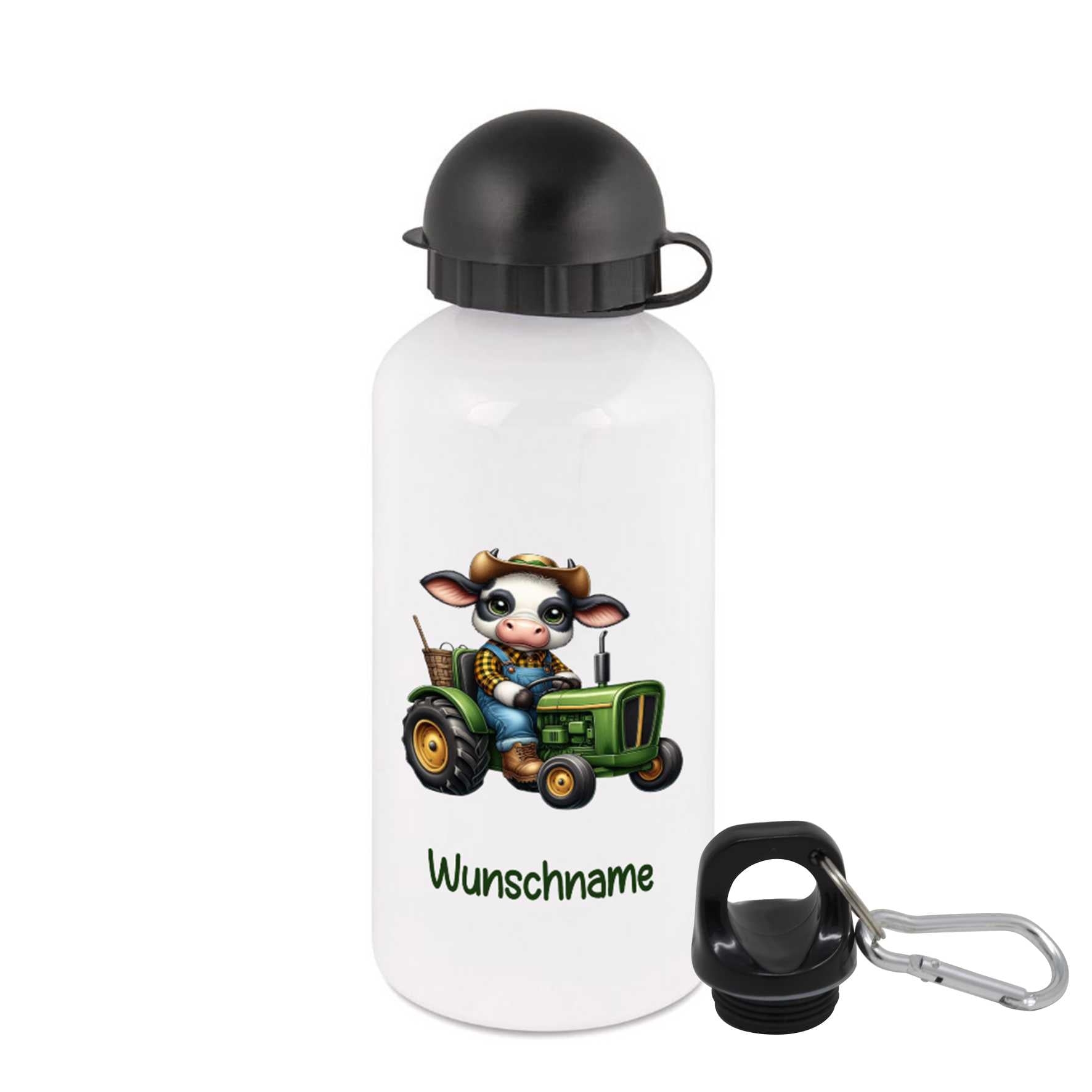 Trinkflasche für Kinder personalisiert mit Namen - Bauer - FOTOFOL