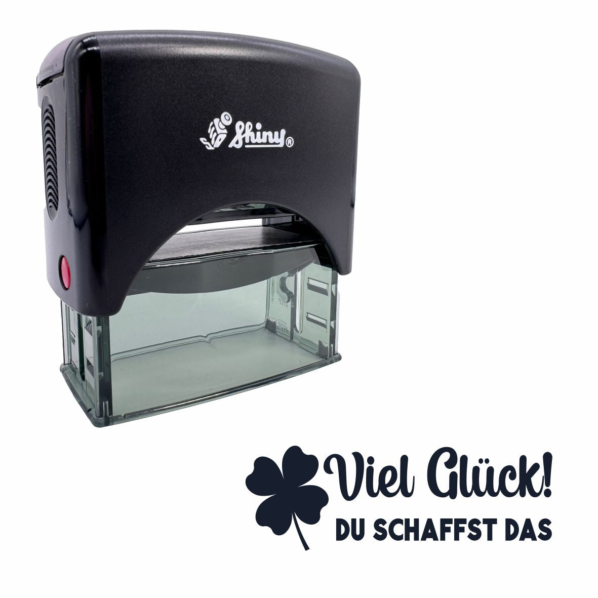 Selbstfärbender Stempel - Viel Glück du schaffst das - FOTOFOL