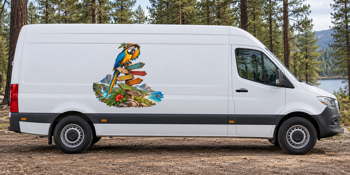 Papagei als Navigator – Beispiel am Kastenwagen