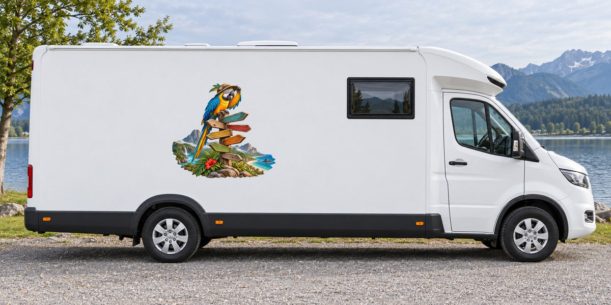 Papagei als Navigator – Beispiel am Wohnmobil