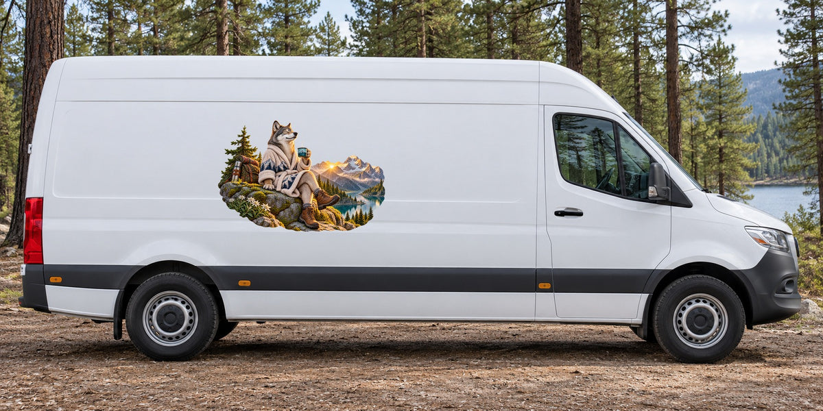 Wolf auf Wellnessreise – Beispiel am Kastenwagen