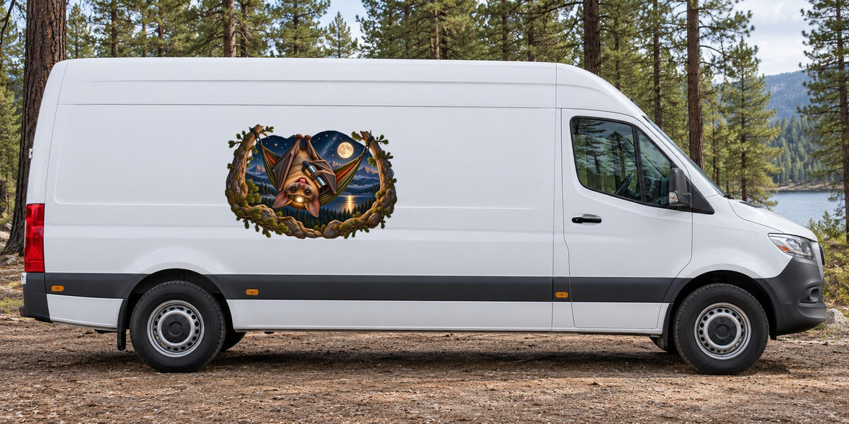 Fledermaus auf Nachttour – Beispiel am Kastenwagen