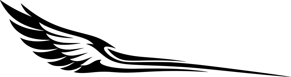 Flügelspur – Aufklebermotiv