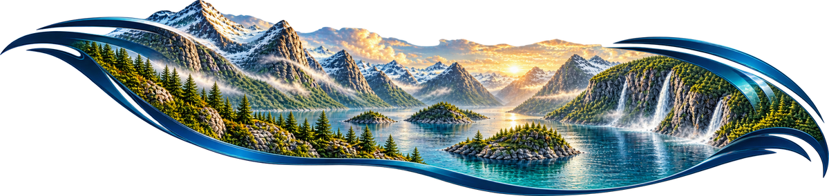 Fjordband – Aufklebermotiv