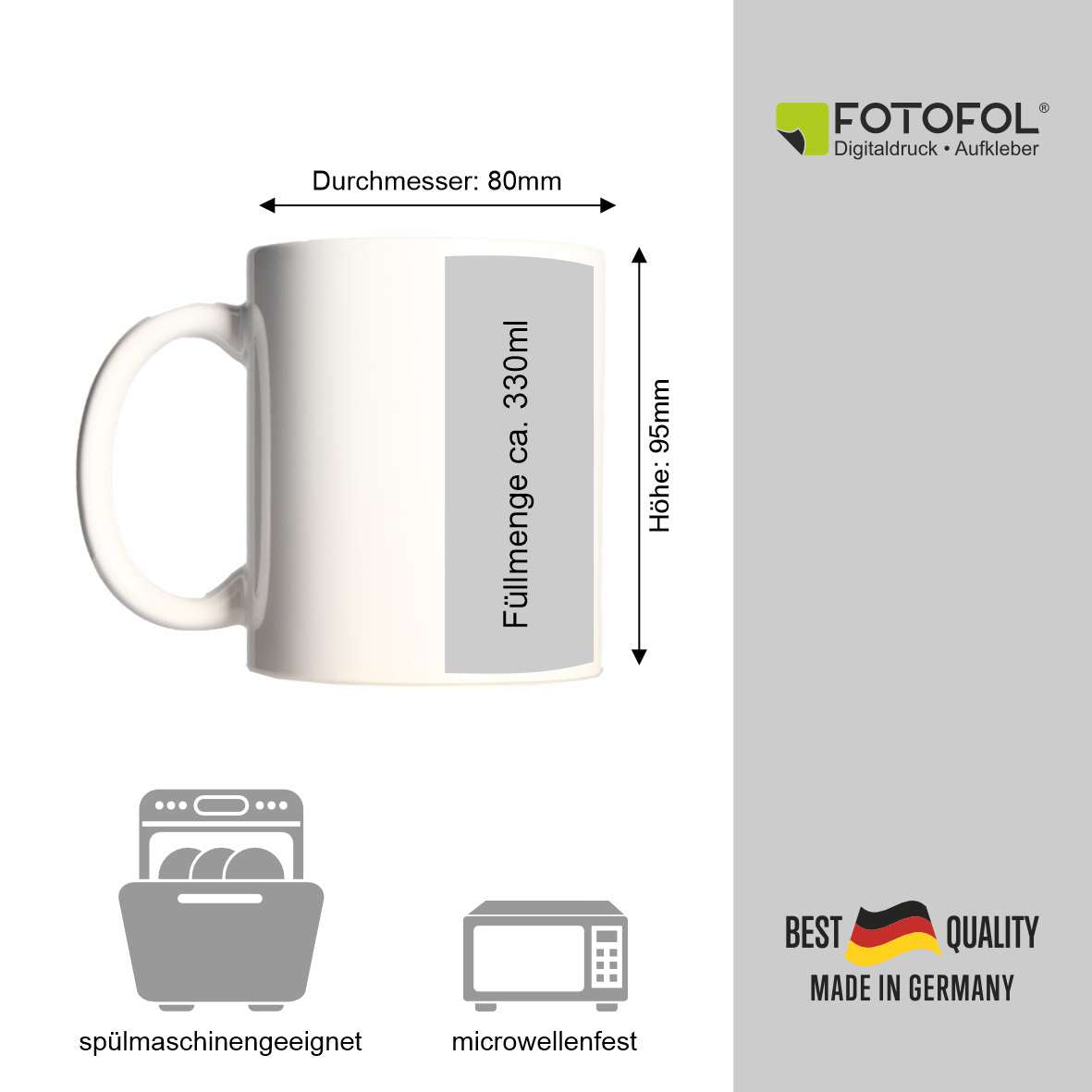 FOTOFOL - Tasse zu Weihnachten - Personalisiert mit Namen oder Wunschtext -Weihnachtstasse - Glühwein-Tasse - Geschenk-Idee für Familie und Freunde