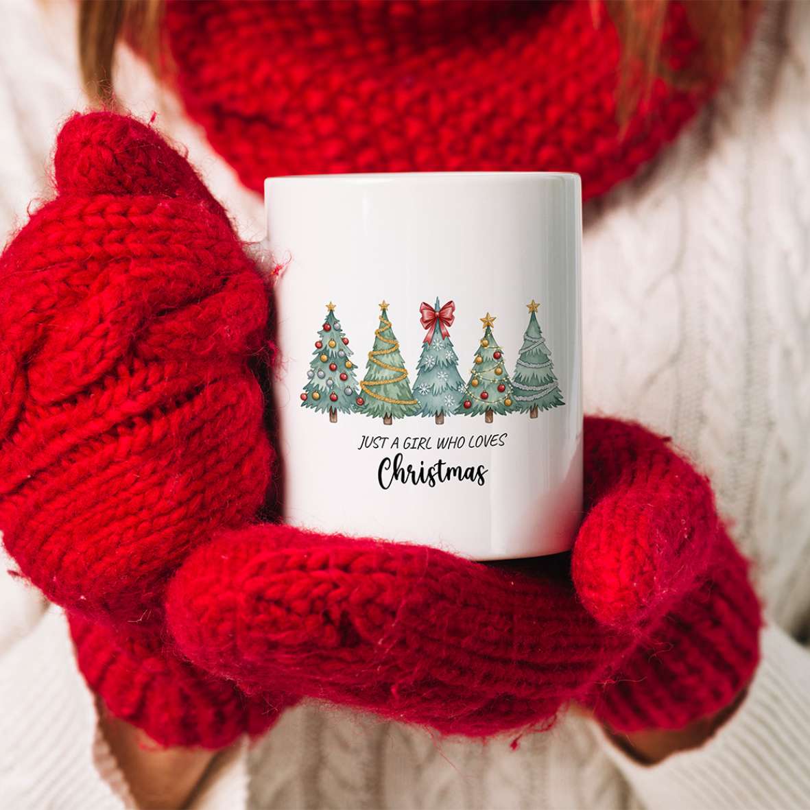 FOTOFOL-Weihnachtstasse - Personalisiert mit Namen | Just a girl who loves Christmas