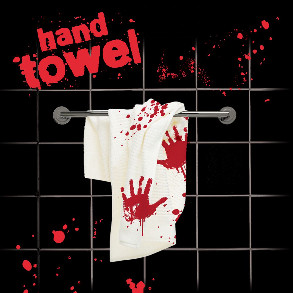 Bludbad - blutiges Frottee Handtuch