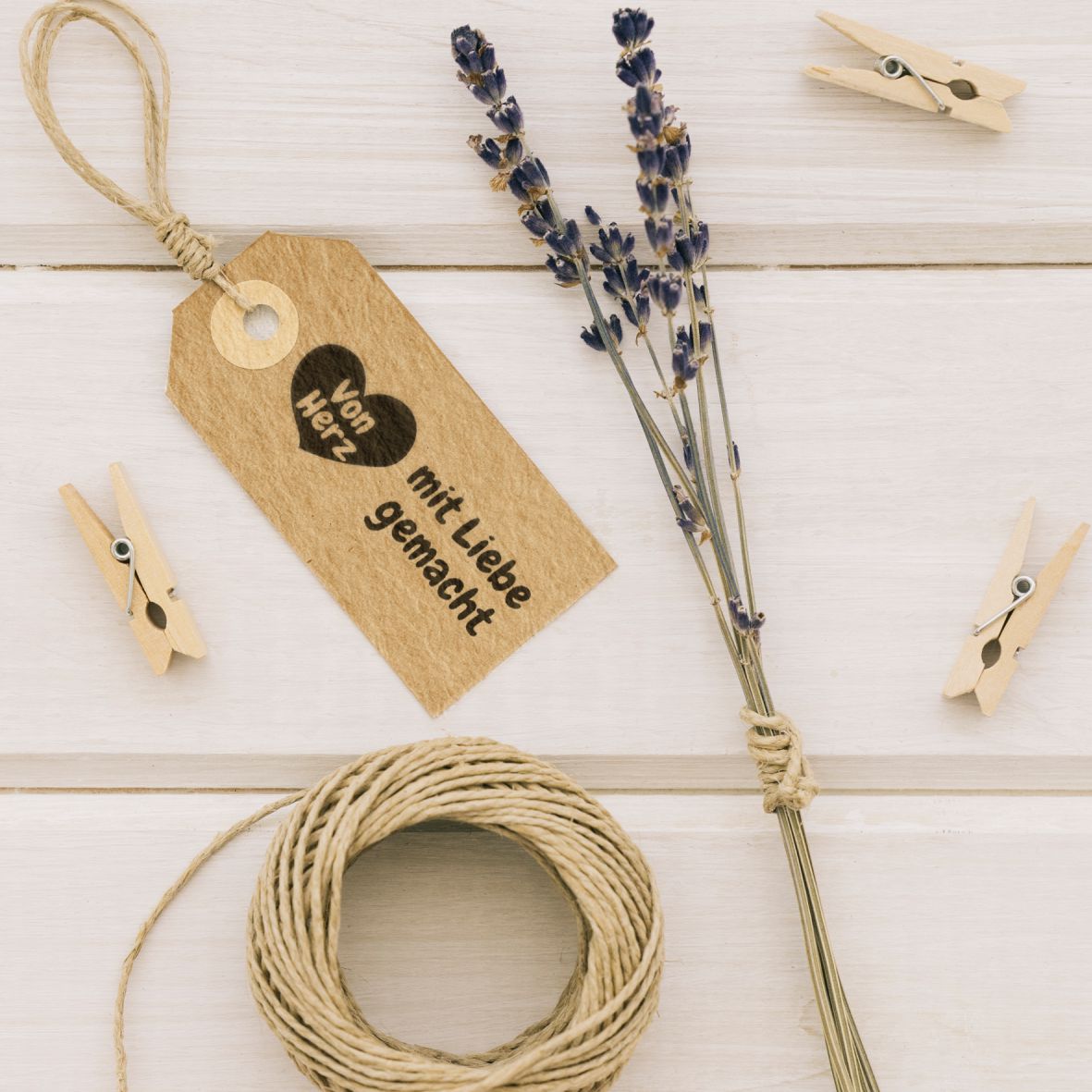 Selbstfärbender Stempel -mit Liebe gemacht - FOTOFOL