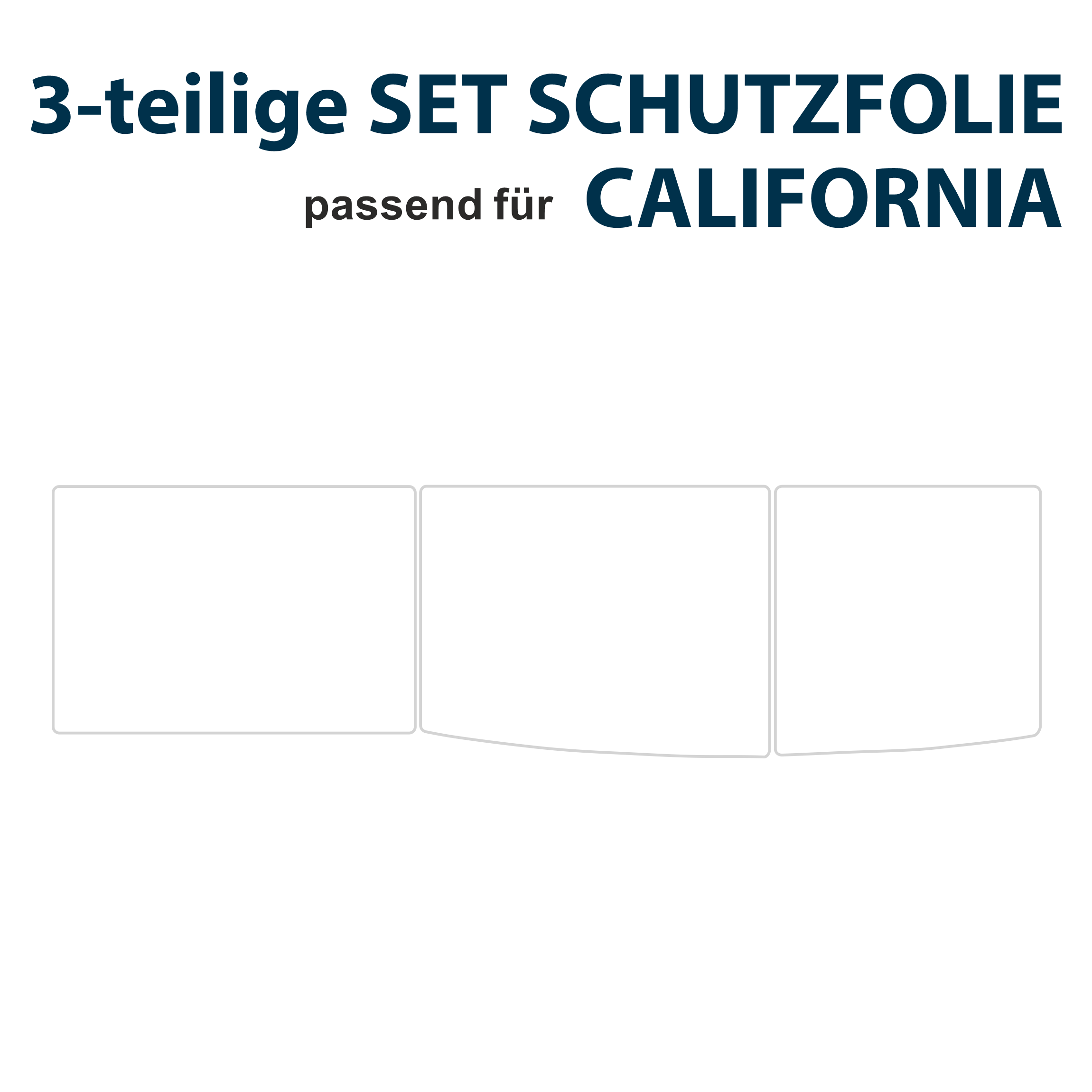 Schutzfolien Auto-Set, passend für VW T6.1 oder T6 California - Schutz für Glass-Abdeckung vom Kühlschrank, Kochfeld, Spülbecken mit verschiedenen Motiven - FOTOFOL