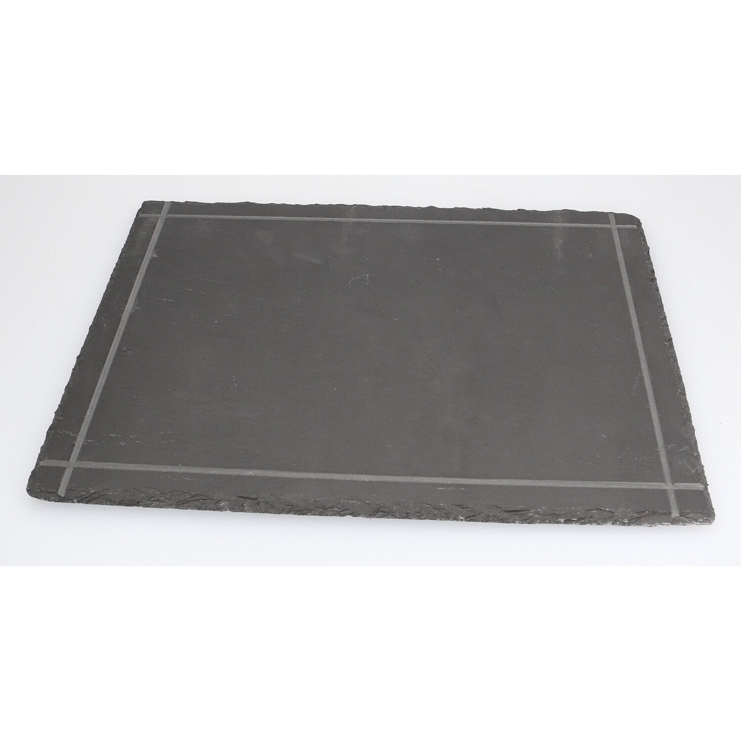 Eckige Schieferplatten 2 Stück – 30/40 cm – Servierplatten für Käse, BBQ & Tapas – auch mit Gravur - FOTOFOL