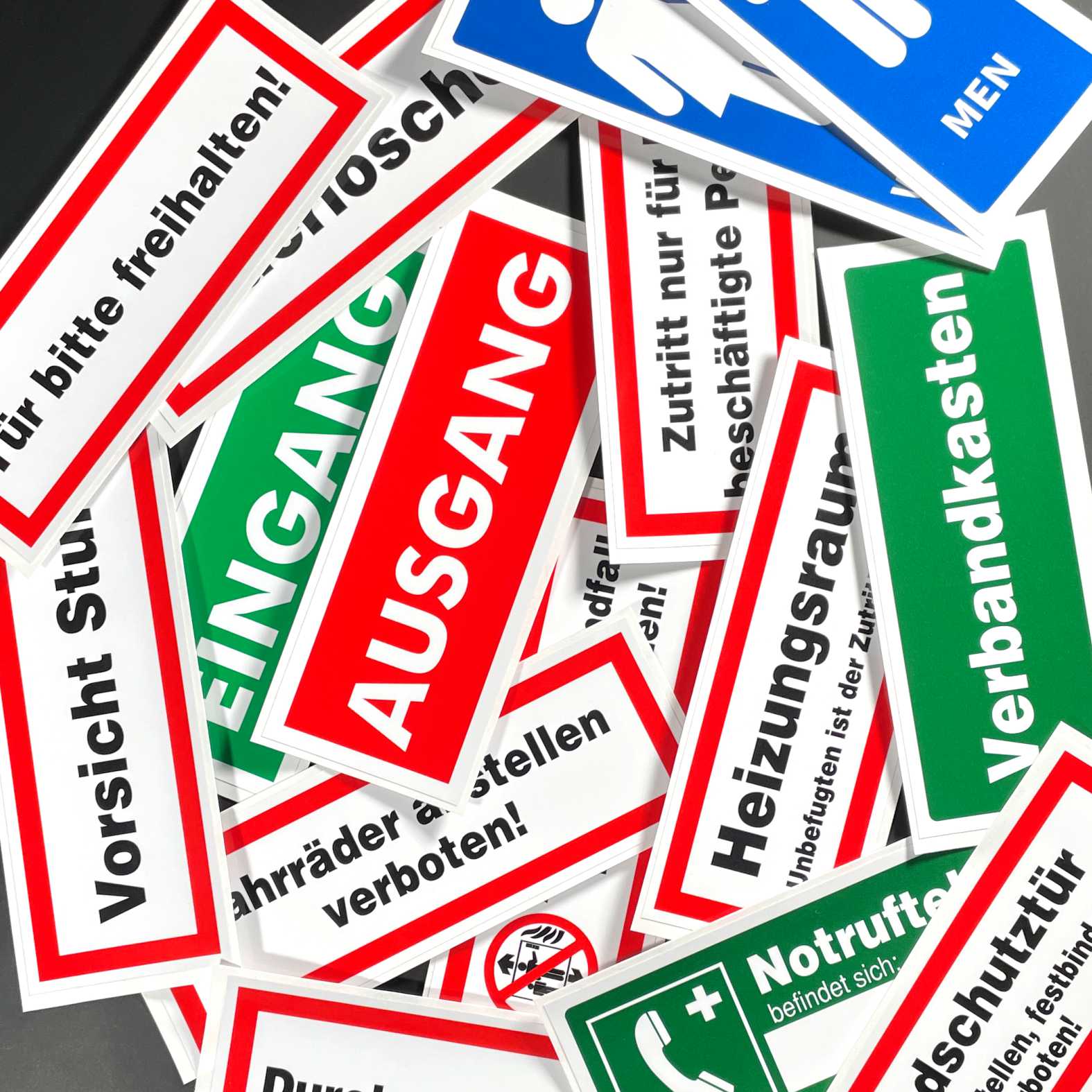 2x Aufkleber "Fahrräder abstellen verboten" 21x7,5cm - FOTOFOL