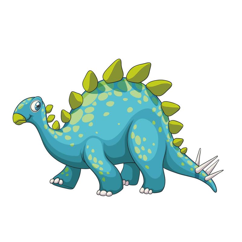 Wandtattoo Kinderzimmer Stegosaurus Dinosaurier - FOTOFOL