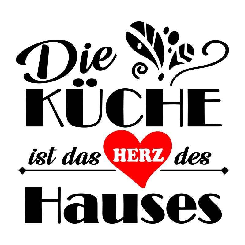 Wandtattoo Küche Deko Die Küche ist das Herz des Hauses - FOTOFOL