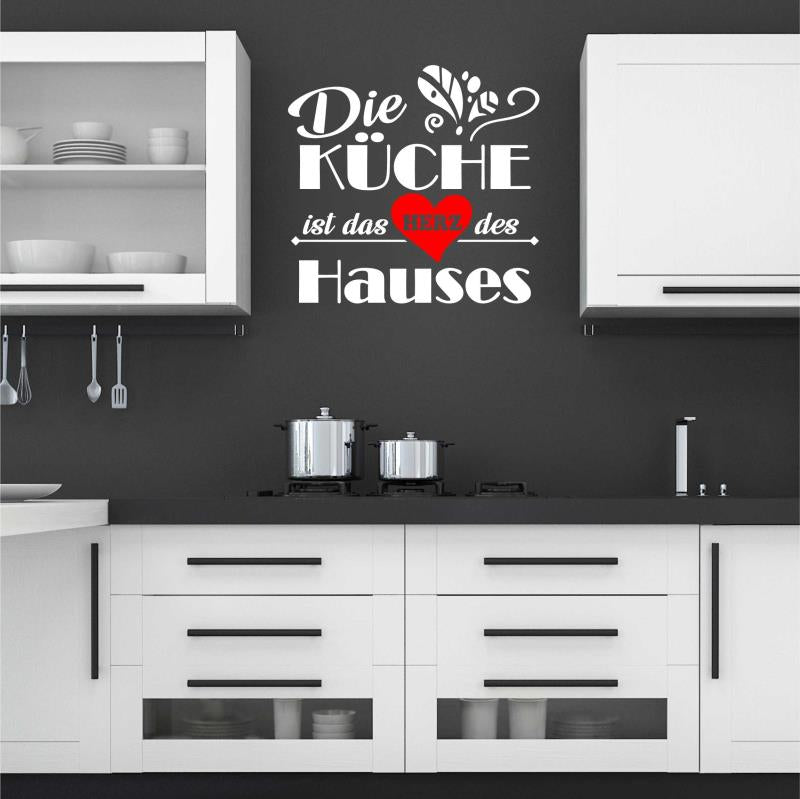 Wandtattoo Küche Deko Die Küche ist das Herz des Hauses - FOTOFOL