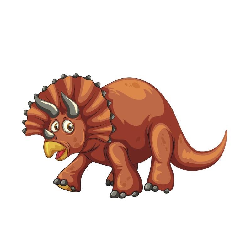 Wandtattoo Kinderzimmer Triceratops - FOTOFOL