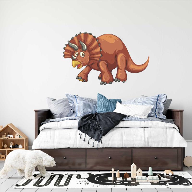 Wandtattoo Kinderzimmer Triceratops - FOTOFOL