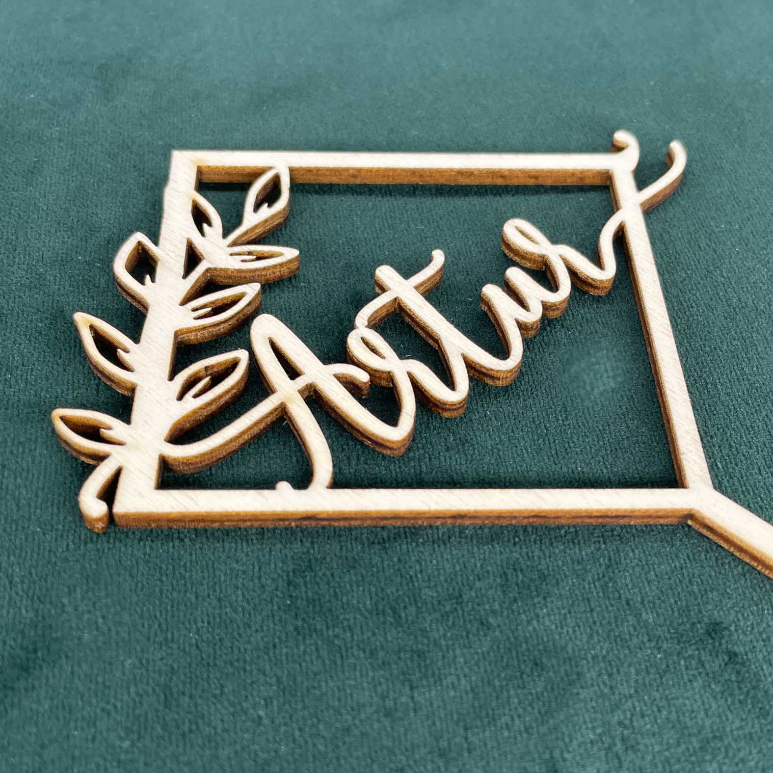 CAKE TOPPER Wunschname personalisiert Quadrat- Tortendeko & Kuchendeko - FOTOFOL