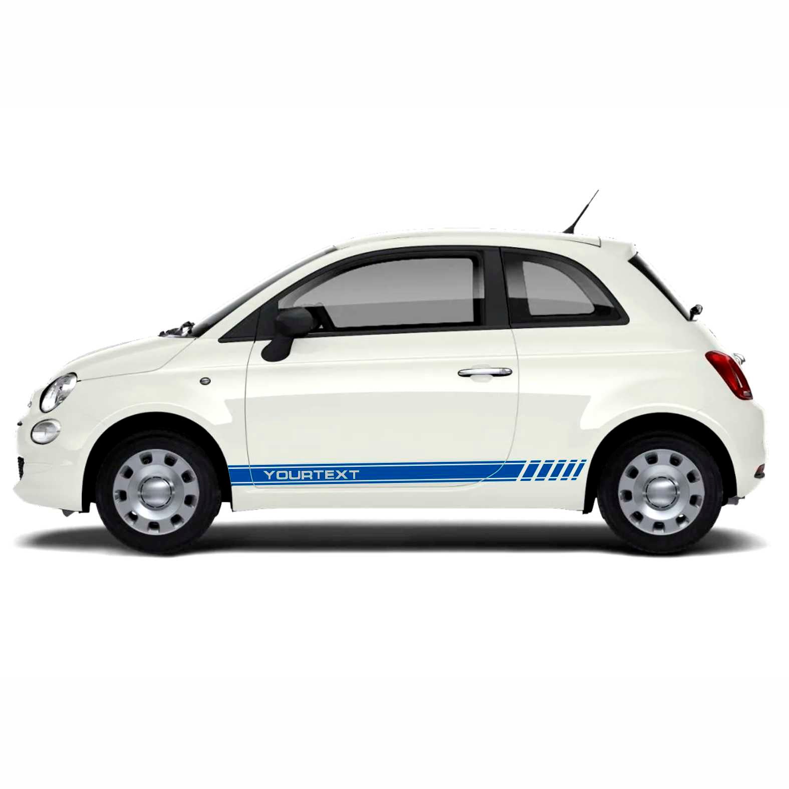 Seitenstreifen Aufkleber Set passend für Fiat Abarth 500 595 - Dekorstreifen online kaufen - FOTOFOL