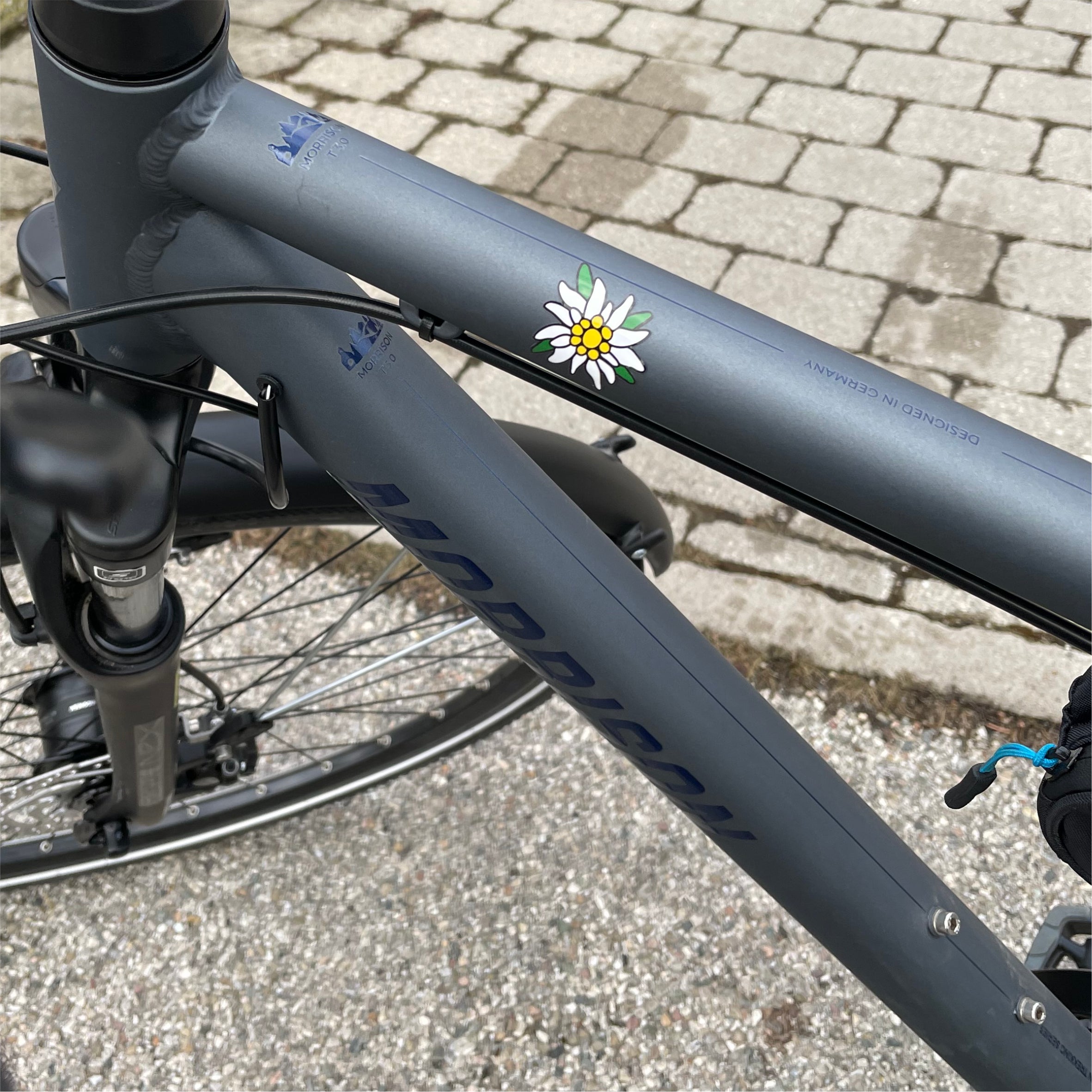 Aufkleber SET Alpen Edelweiss Bayern Auto Sticker- für Auto, Fahrzeuge, Roller, Moped, Motorrad-Helm, Fahrrad, Laptop, Smartphone - FOTOFOL