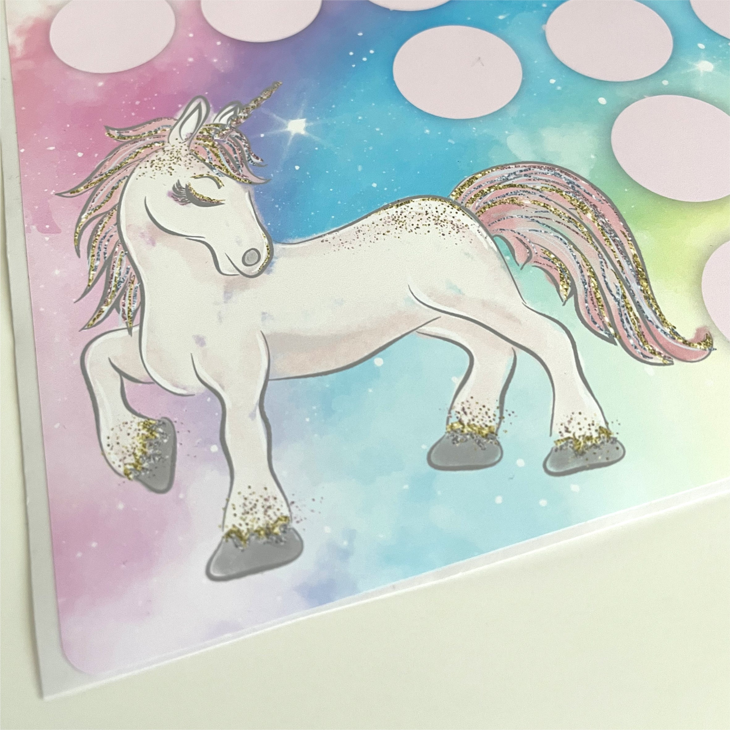 Aufkleber Set - Belohnungstafel für Kinder - mit tollen Stickern für Mädchen - Motiv Einhorn - FOTOFOL