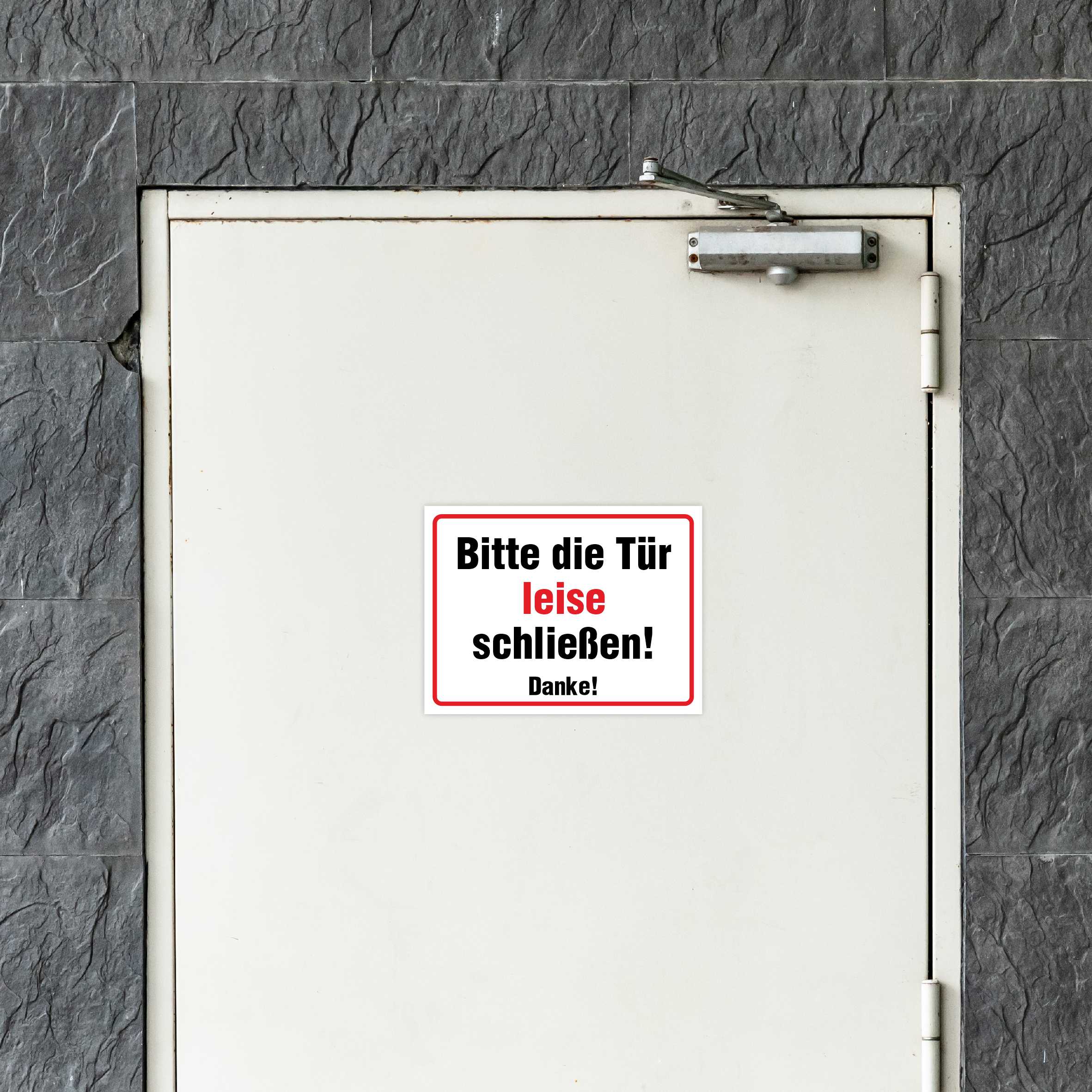 Aufkleber "Die Tür Bitte leise schließen!" - FOTOFOL