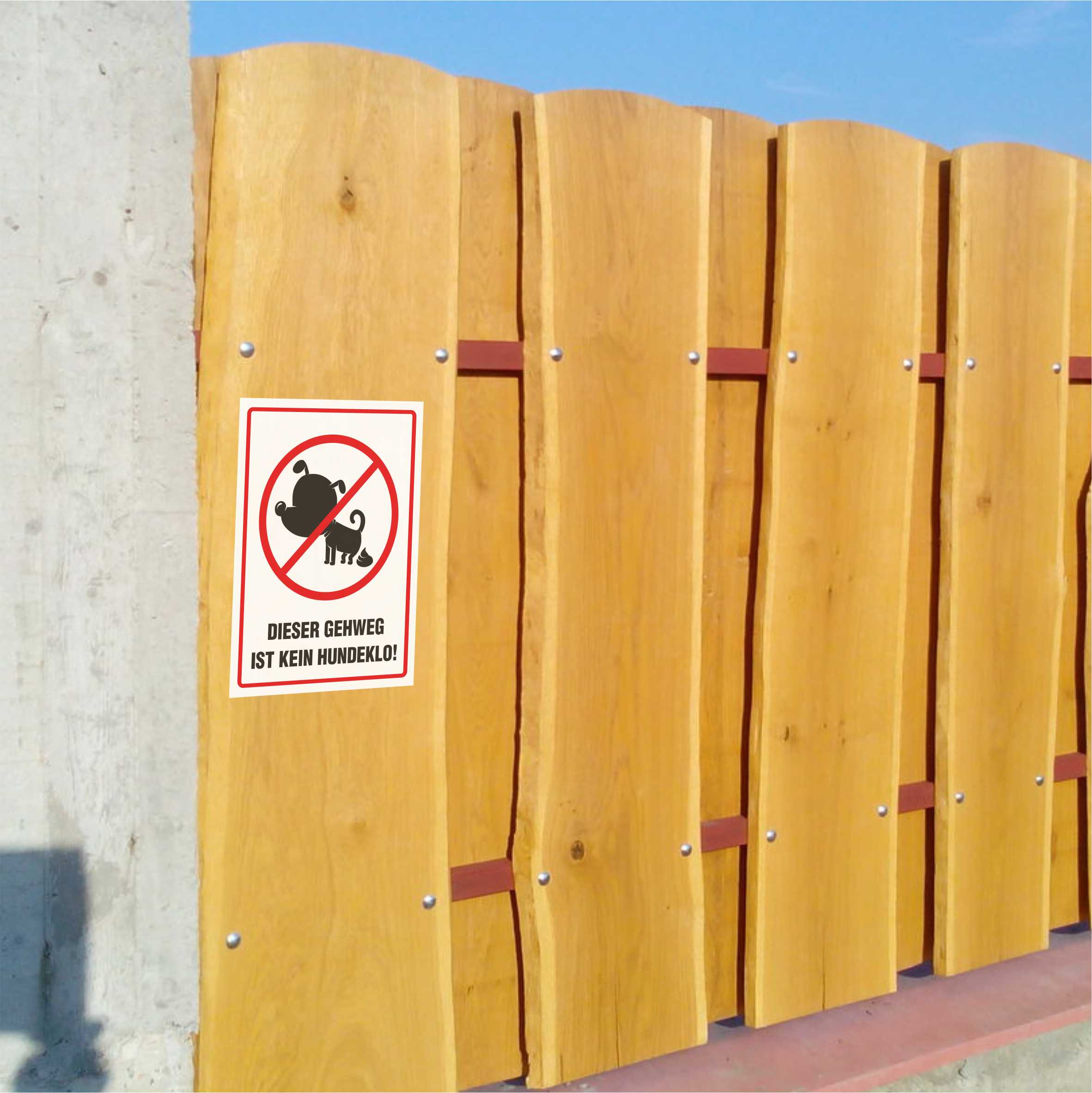 Aufkleber "Dieser Gehweg ist kein Hundeklo!" - FOTOFOL