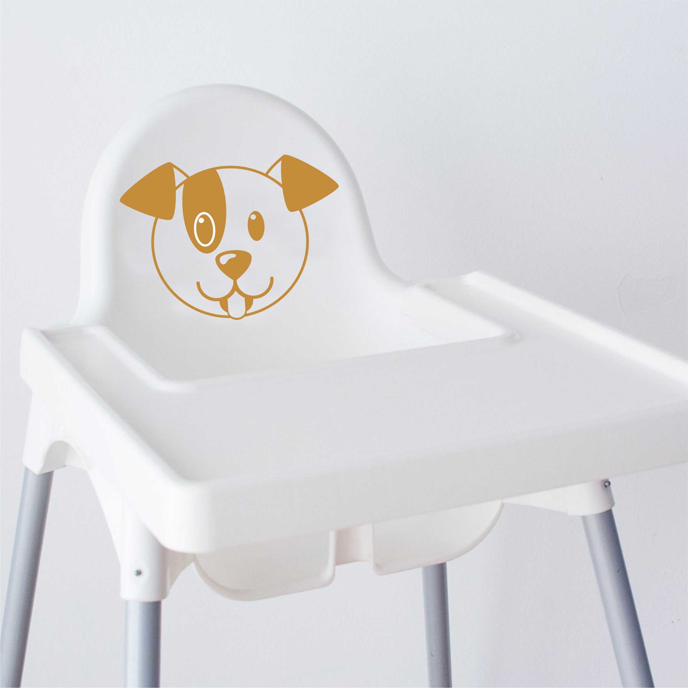 Aufkleber Sticker Hund Tiere IKEA ANTILOP MAMMUT Kinderstuhl Hocker Kinderhocker - FOTOFOL