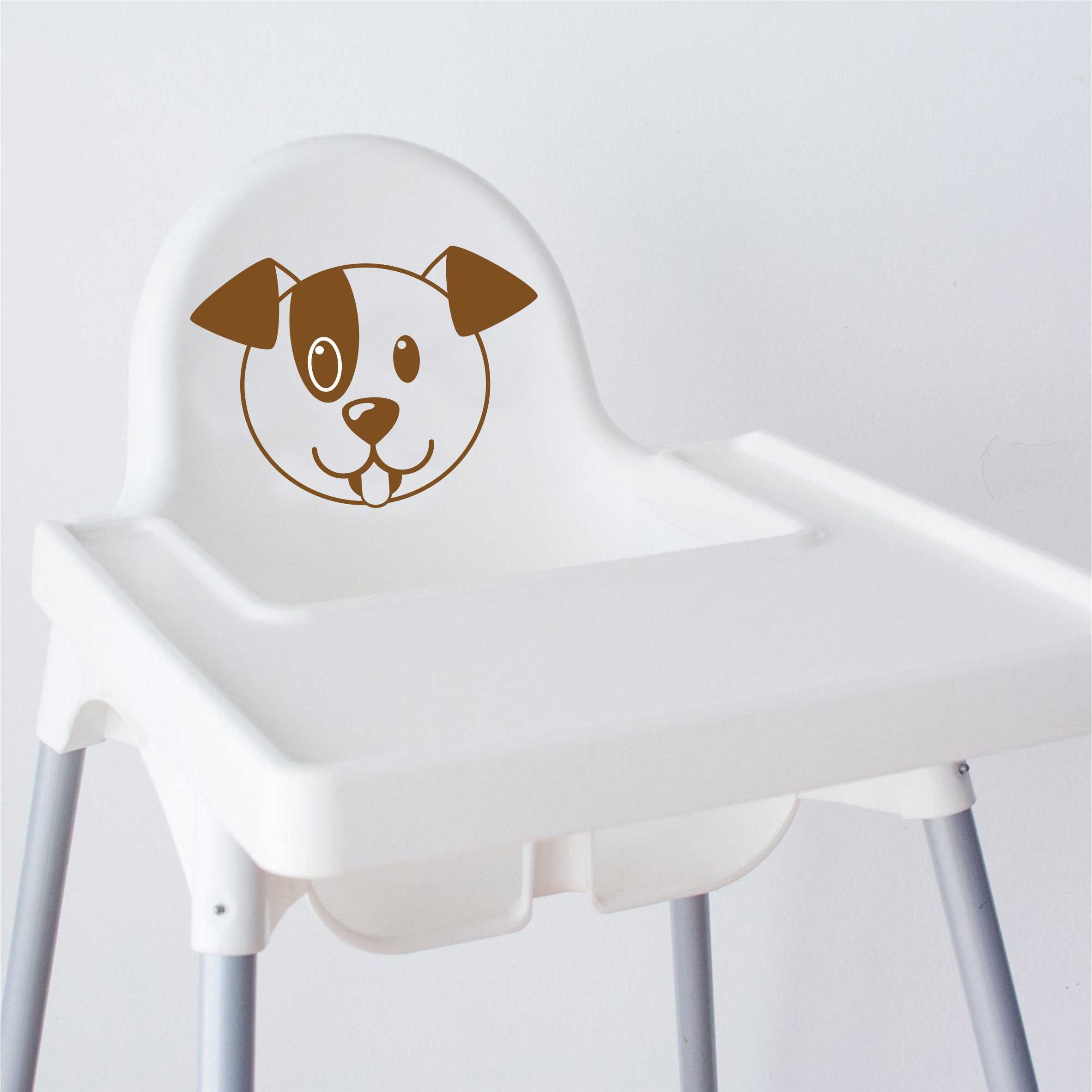 Aufkleber Sticker Hund Tiere IKEA ANTILOP MAMMUT Kinderstuhl Hocker Kinderhocker - FOTOFOL