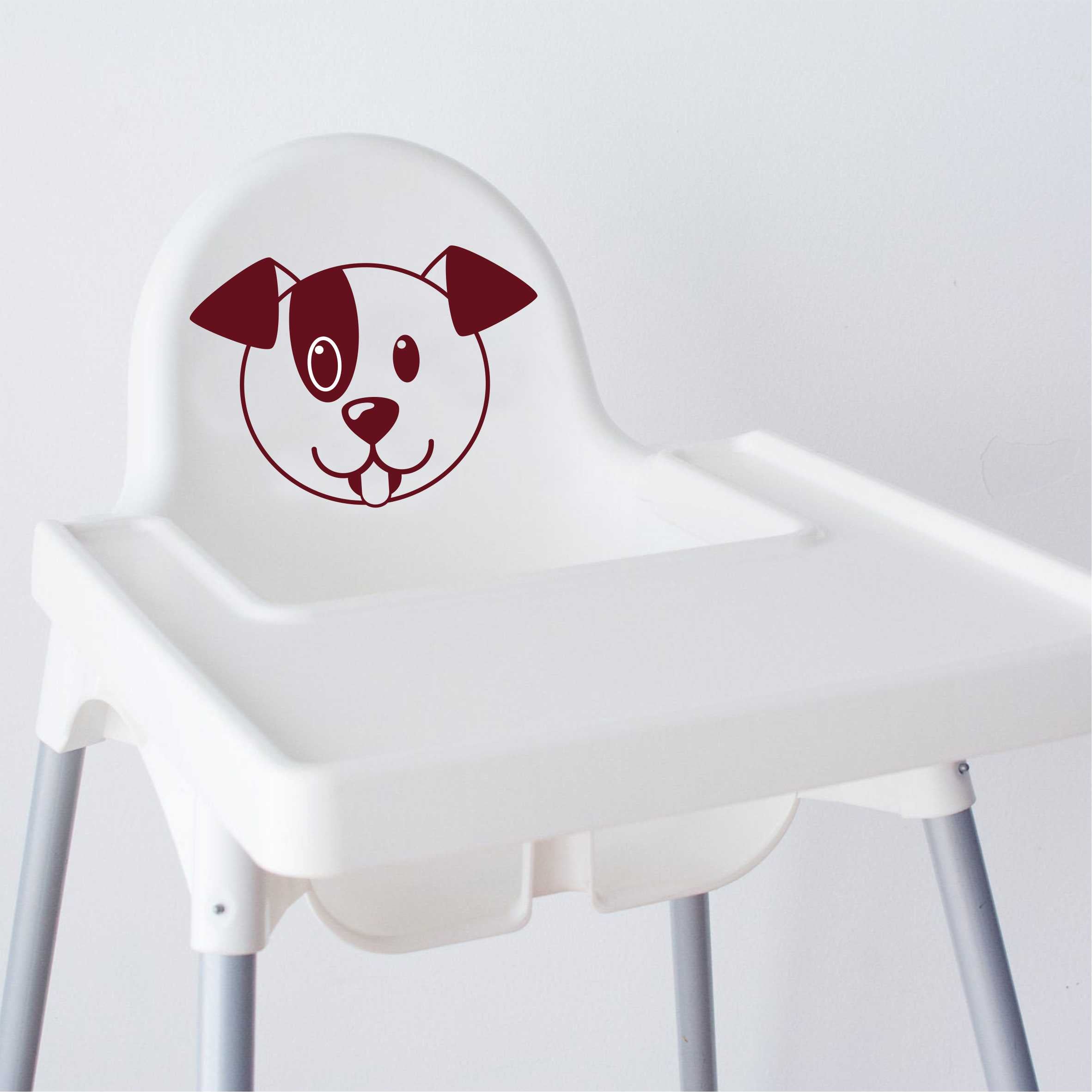 Aufkleber Sticker Hund Tiere IKEA ANTILOP MAMMUT Kinderstuhl Hocker Kinderhocker - FOTOFOL