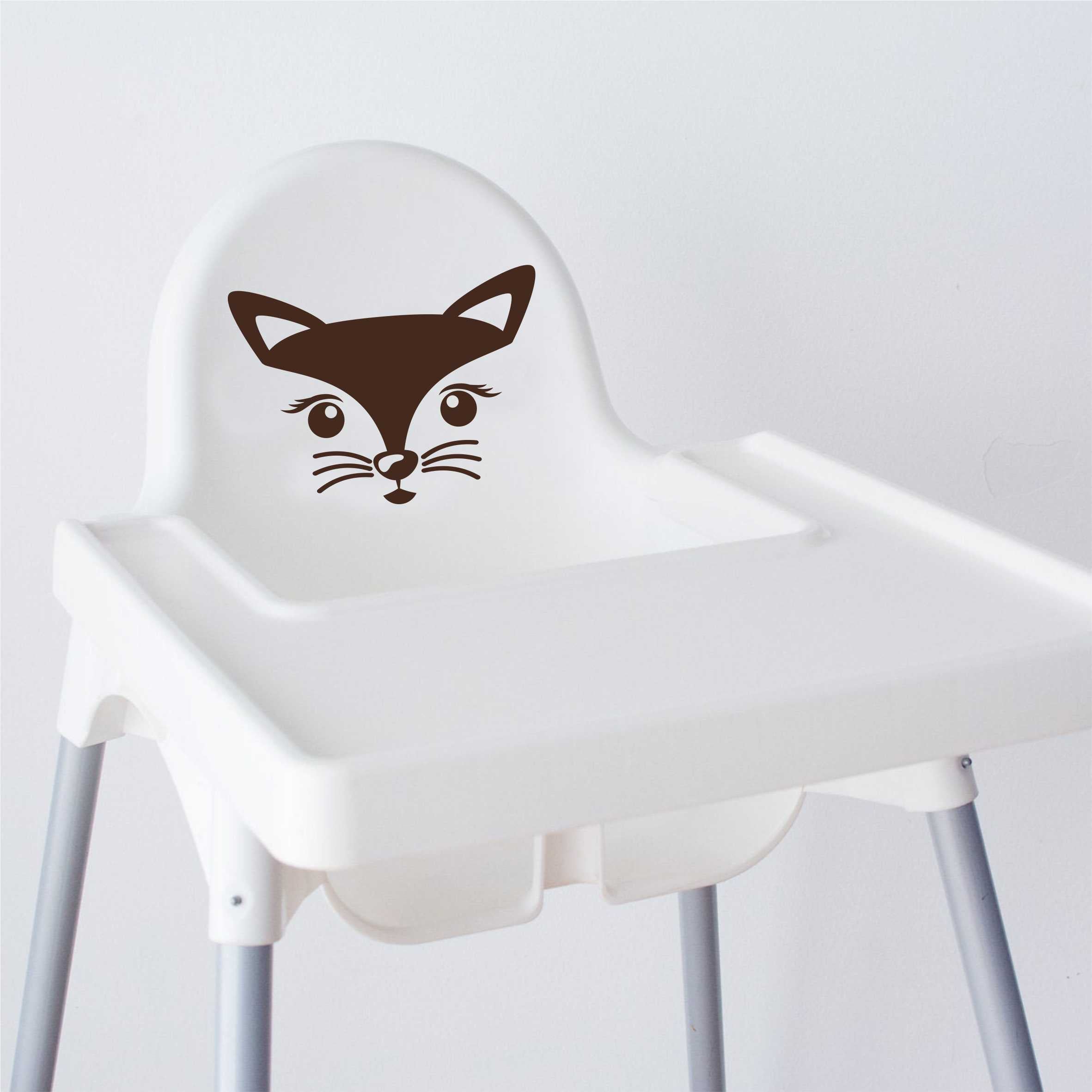 Aufkleber Sticker Katze passt für IKEA ANTILOP MAMMUT Kinderstuhl Hocker Kinder - FOTOFOL