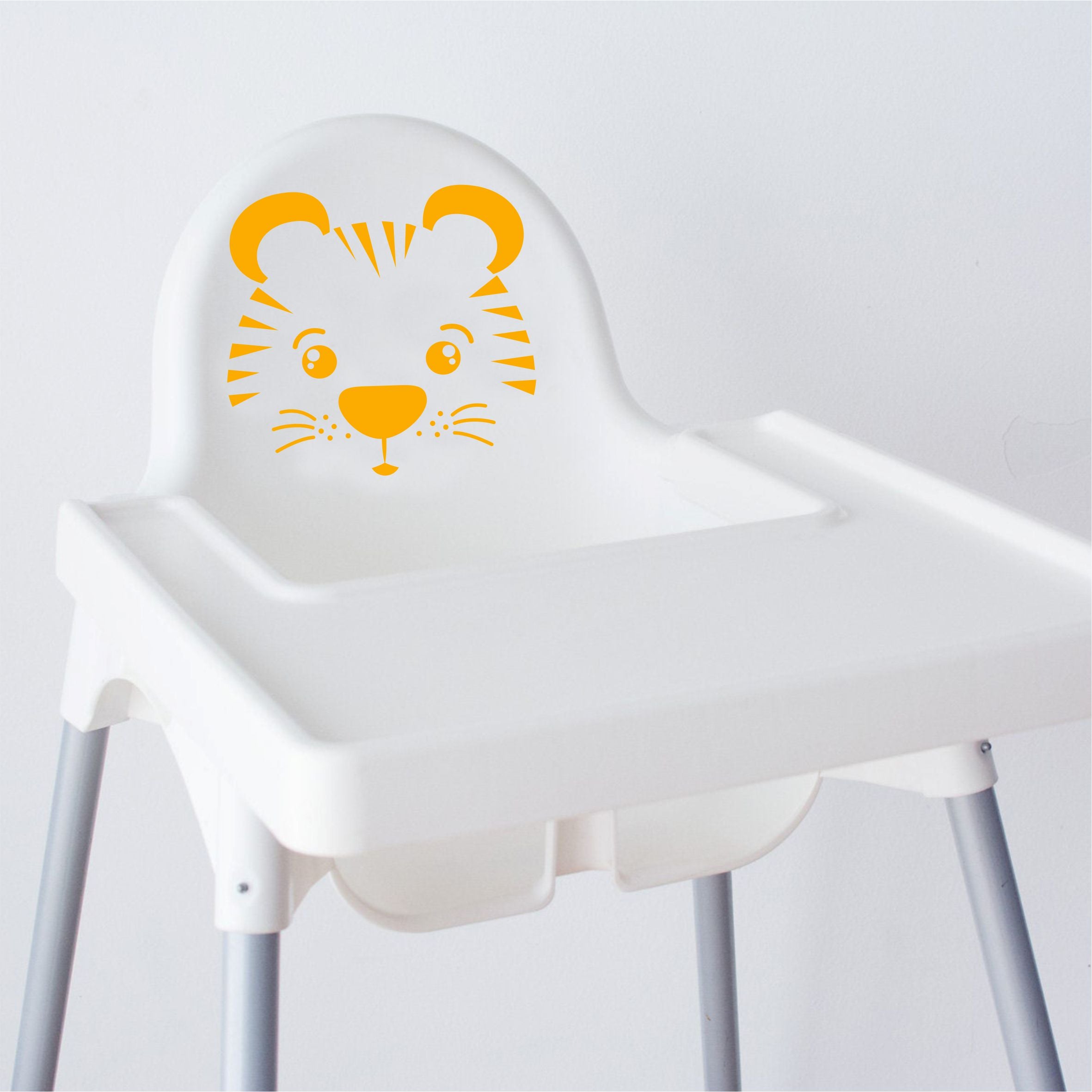 Aufkleber Sticker Tiger passt für IKEA ANTILOP MAMMUT Kinderstuhl Hocker Kinder - FOTOFOL