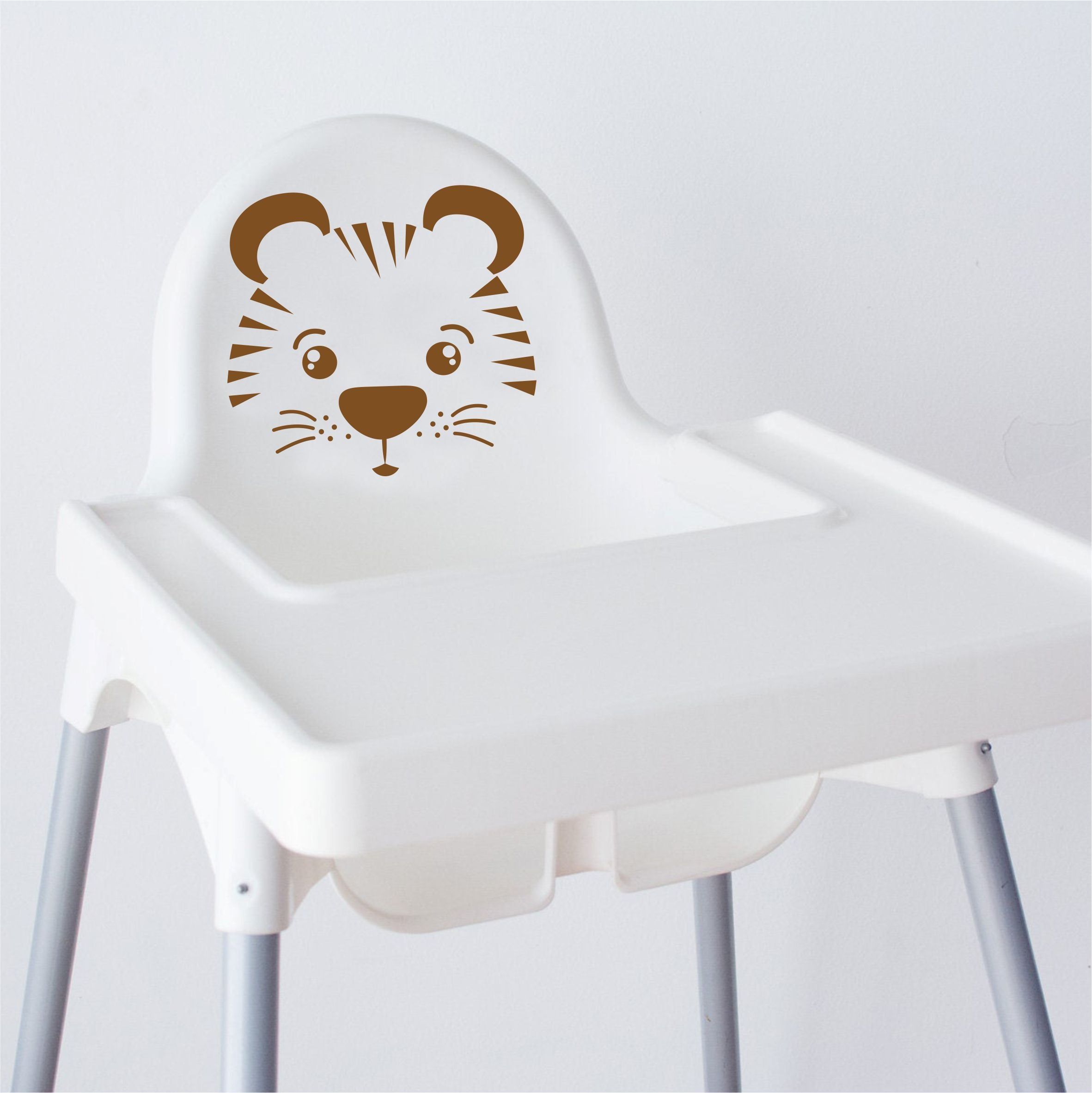 Aufkleber Sticker Tiger passt für IKEA ANTILOP MAMMUT Kinderstuhl Hocker Kinder - FOTOFOL