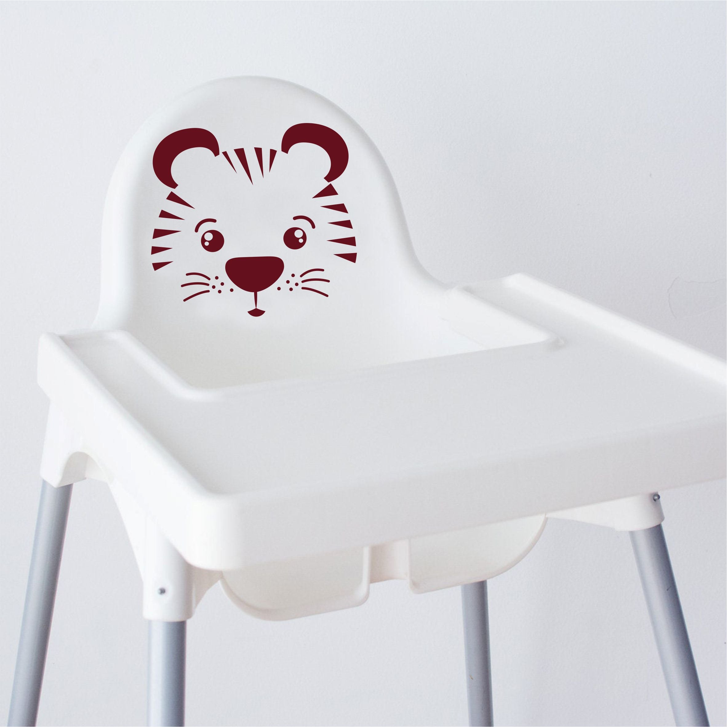 Aufkleber Sticker Tiger passt für IKEA ANTILOP MAMMUT Kinderstuhl Hocker Kinder - FOTOFOL