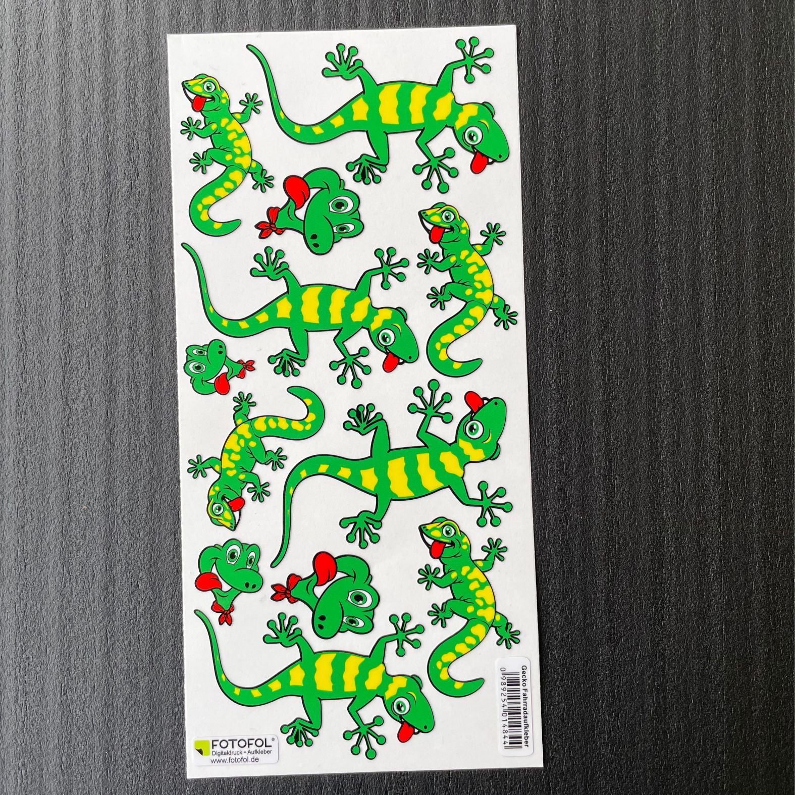 Gecko Fahrradaufkleber Set - FOTOFOL